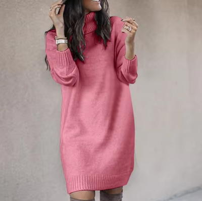 Primrose | Women's Roll Neck Knit Jumper Dress