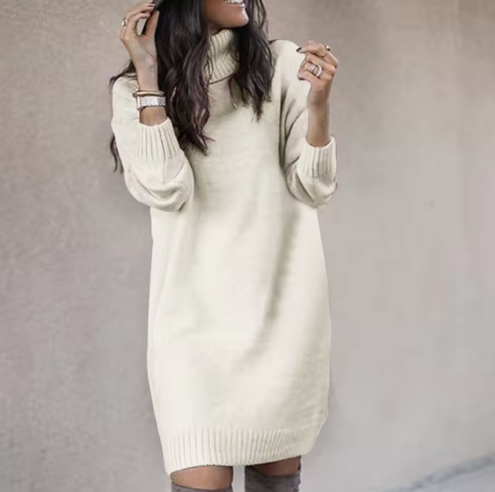 Primrose | Women's Roll Neck Knit Jumper Dress