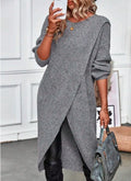 Ramona | Women's Wrap Front Knit Jumper Dress