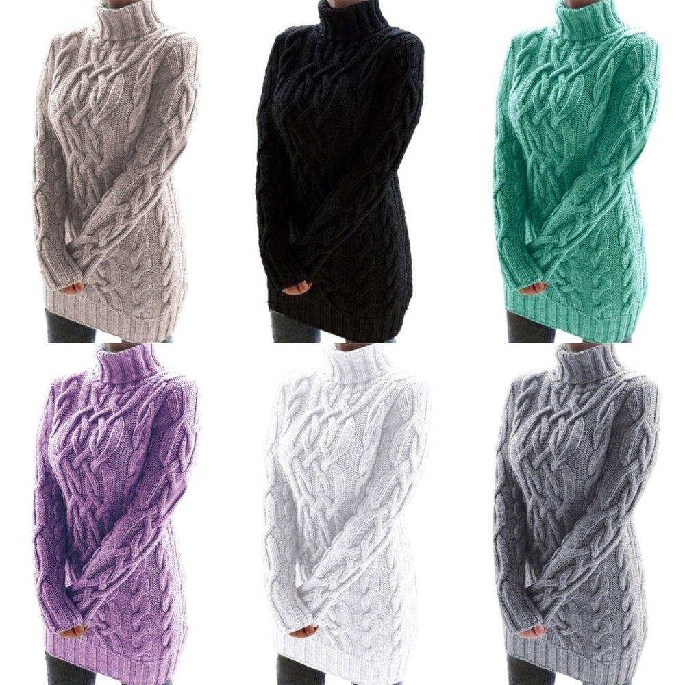 Rosalie | Women's Cable Knit Jumper Dress