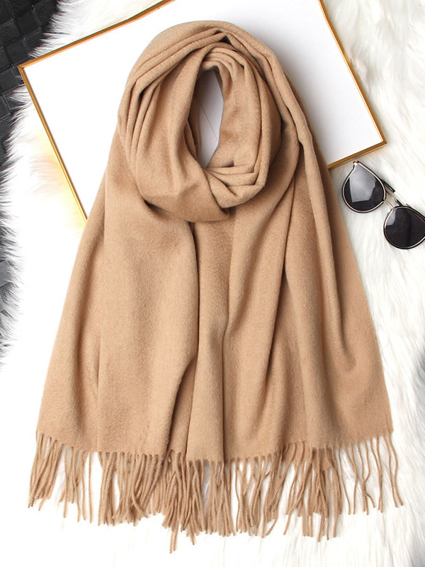 Simone | Women's Wool Fringe Shawl Scarf