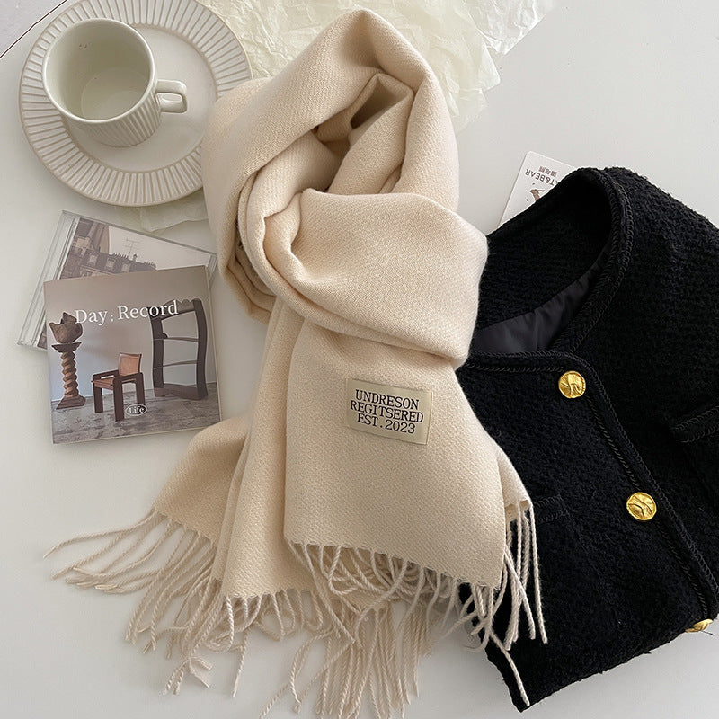 Sylvie | Women's Two-Tone Fringe Scarf
