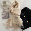 Sylvie | Women's Two-Tone Fringe Scarf