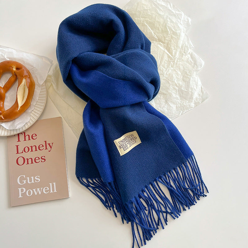 Sylvie | Women's Two-Tone Fringe Scarf