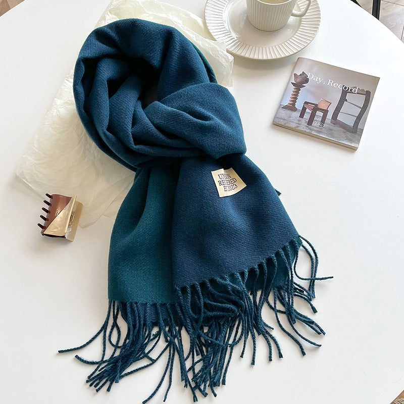 Sylvie | Women's Two-Tone Fringe Scarf
