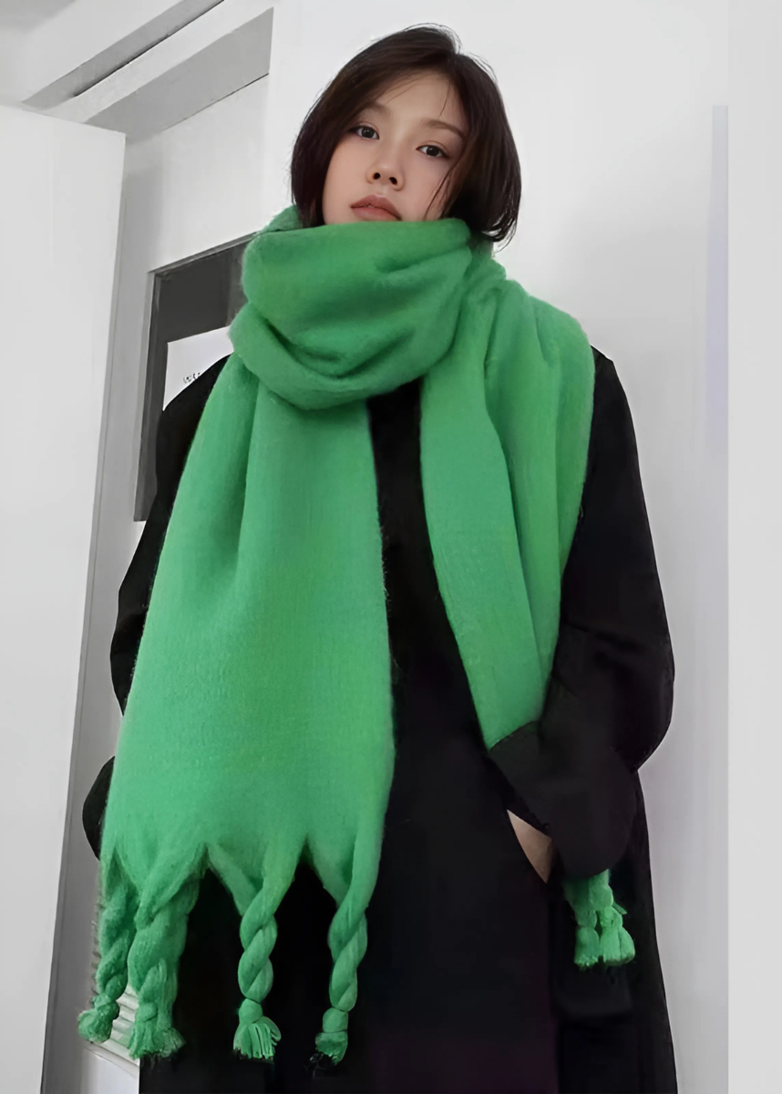 Tabitha | Women's Cashmere-Feel Tassel Scarf