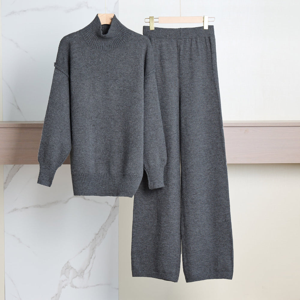 Thomasin | Women's Knit Turtleneck Lounge Set