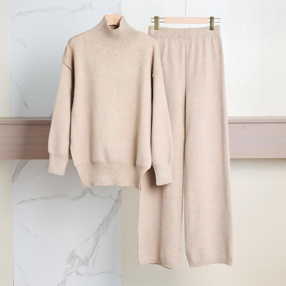 Thomasin | Women's Knit Turtleneck Lounge Set
