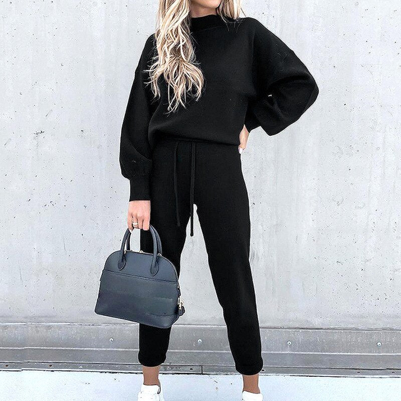 Vera | Women's Knit Jumper and Jogger Lounge Set