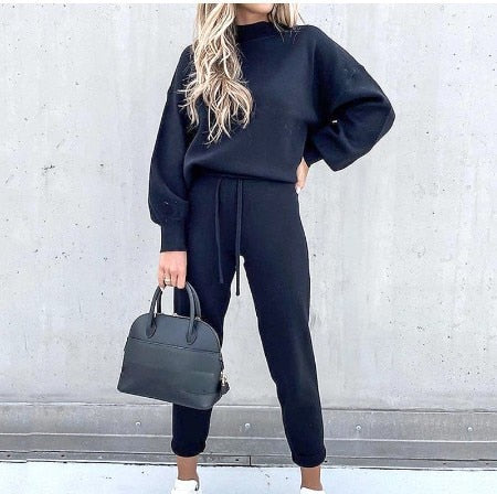 Vera | Women's Knit Jumper and Jogger Lounge Set
