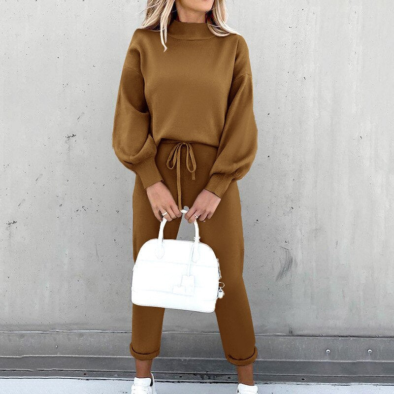Vera | Women's Knit Jumper and Jogger Lounge Set