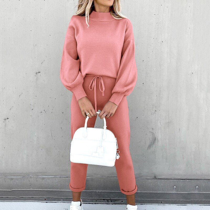 Vera | Women's Knit Jumper and Jogger Lounge Set